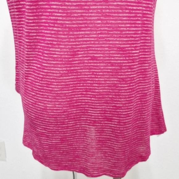 Energe World Wear Bohemian NWOT Pink Boho Striped W/Scarf & Twist Bottom Hem *XL - Picture 12 of 13